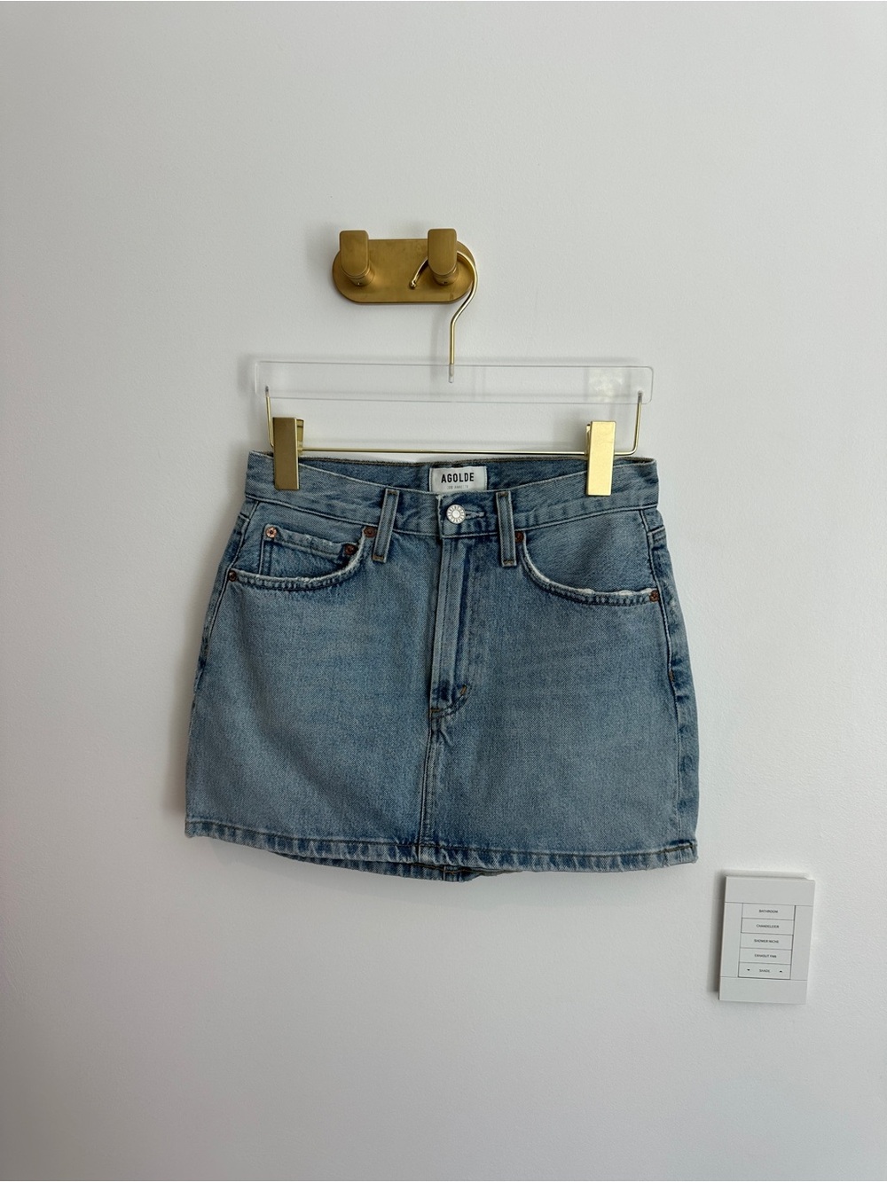 Agolde mini skirt